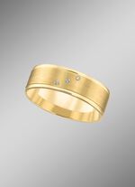 Brede, stevige trouwring, glanzend/mat 