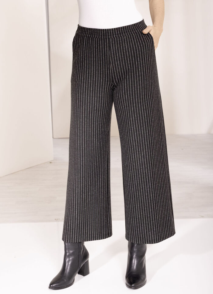 BROEK SCHWARZ-ECRU