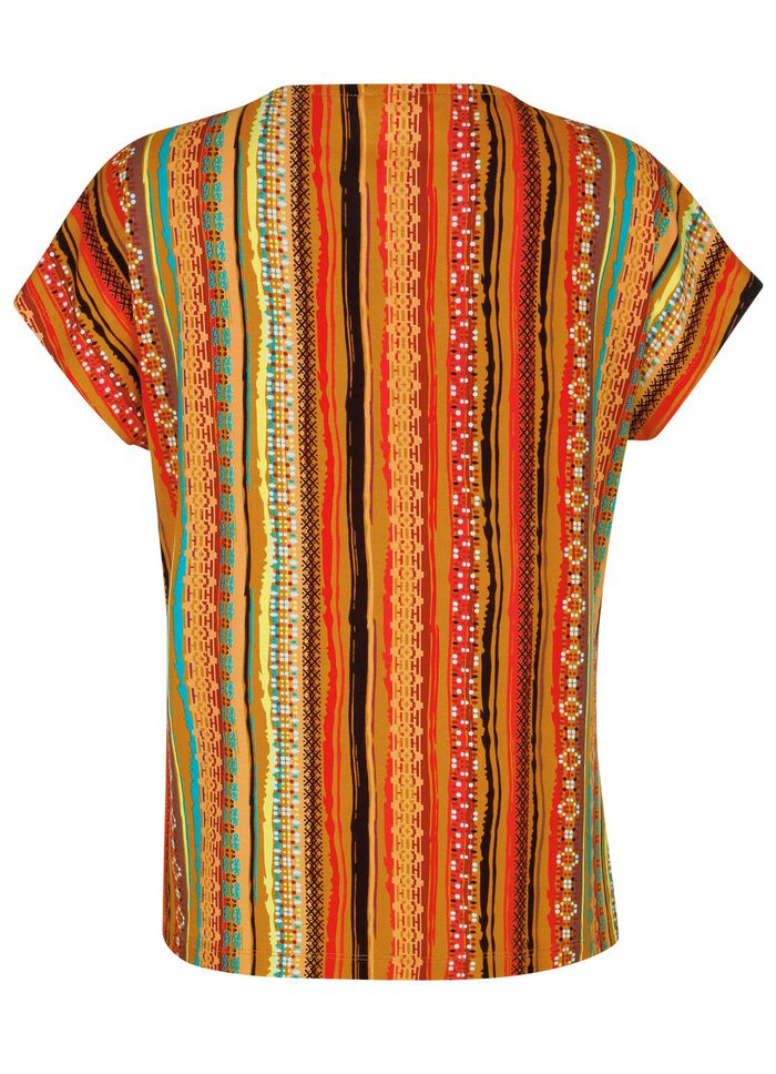 Shirt met gehaakte kanten rand 