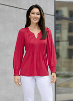 Shirttuniek met elastaan ROOD