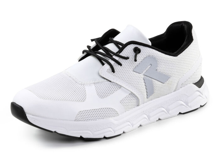 Rieker sneaker gemaakt van gedeeltelijk gecoat mesh-materiaal WIT