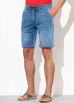 Casual denim bermudashort in 3 kleuren 