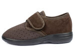 Aerosoft® Flex stretch klittenbandpantoffels van Jürgen Hirsch® BRUIN
