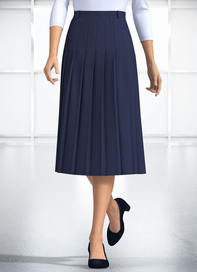 Rok met plooien rondom 