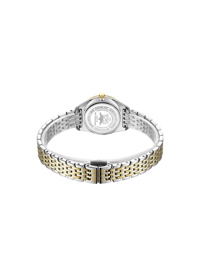 Roterend quartz dameshorloge met roestvrijstalen armbandkast 