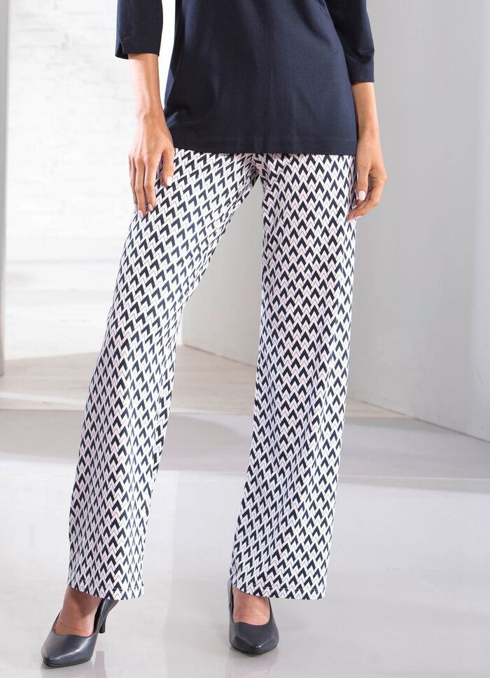 Broek met een expressief design 