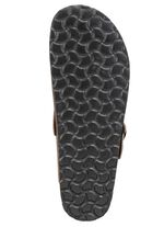 GINO GALANTE klomp van geschaduwd, generfd rundleer 