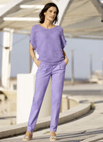 Broek met sportieve chic FLIEDER