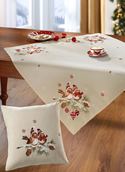 Prachtige winterse tafel- en kamerdecoratie 