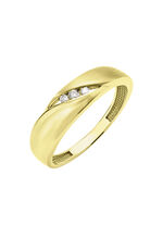 Tijdloze elegantie: damesring met 3 diamanten 