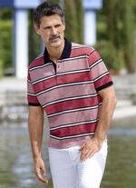 Poloshirt met gebreide kraag 