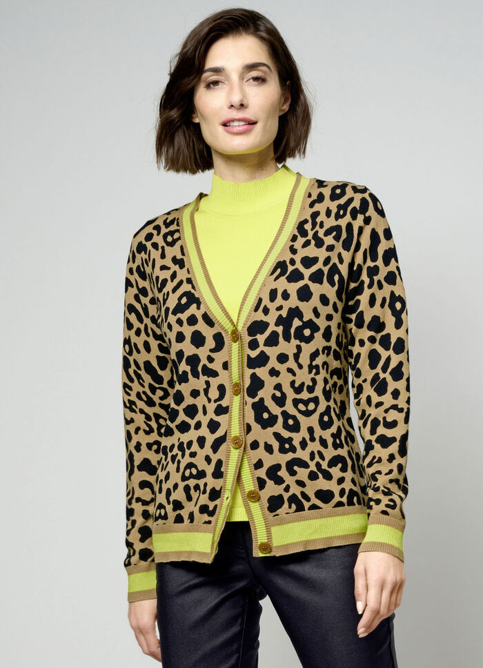 Vest met dierenbont-look 