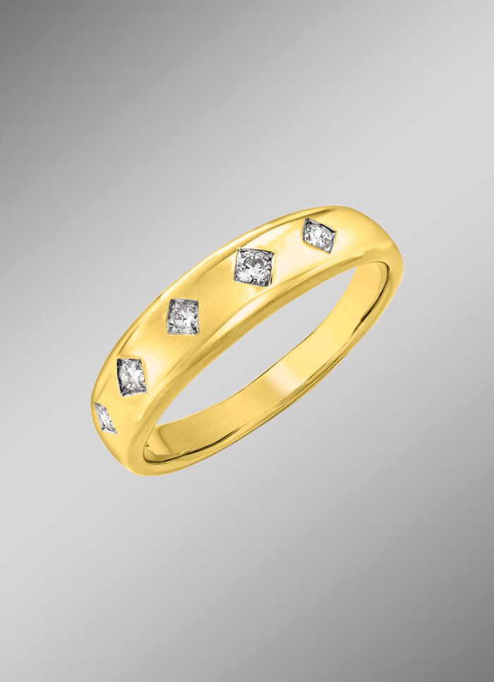 Damesring met diamanten 