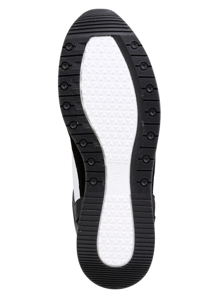 ELENA EDEN sneakers van nappa en suède SCHWARZ-WEISS