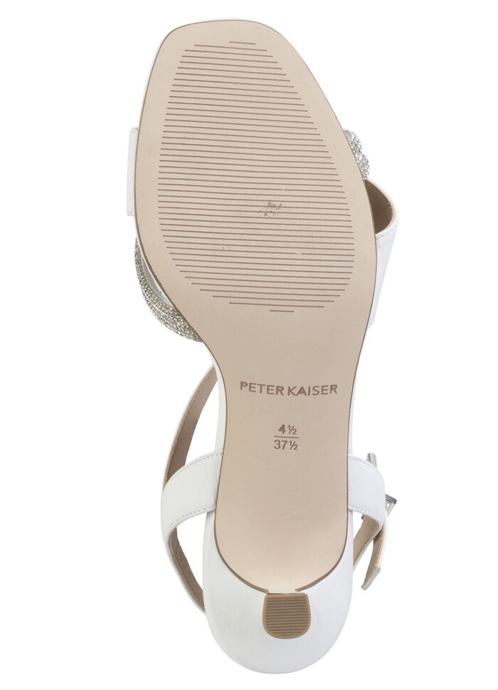 Peter Kaiser sandalen met strass steentjes WIT