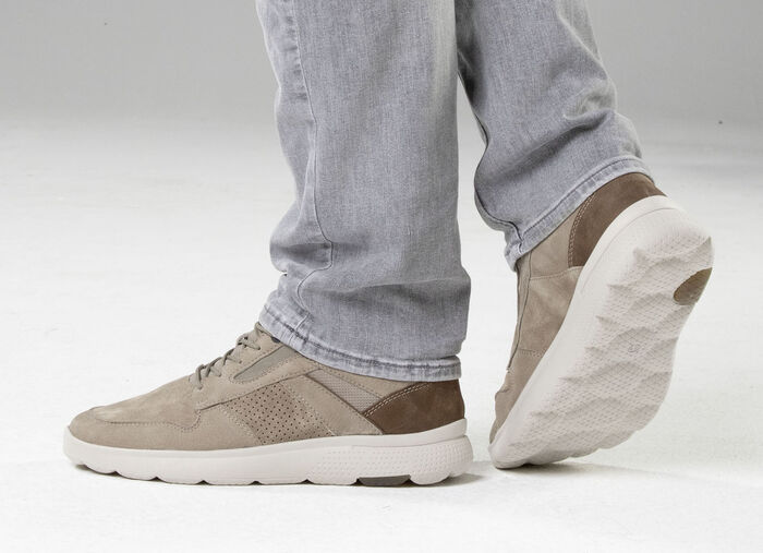Waldläufer veterschoen met decoratieve perforatie ZANDBRUINE JEANS