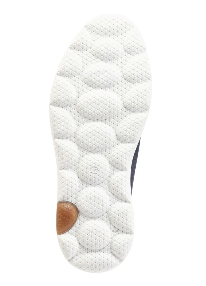 Waldl&auml;ufer veterschoen van nubuckleer met su&egrave;de details DONKERBLAUW-ECRU-BRUIN