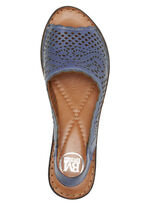 ELENA EDEN, zomerse damessandalen, breedte G, van leer JEANS