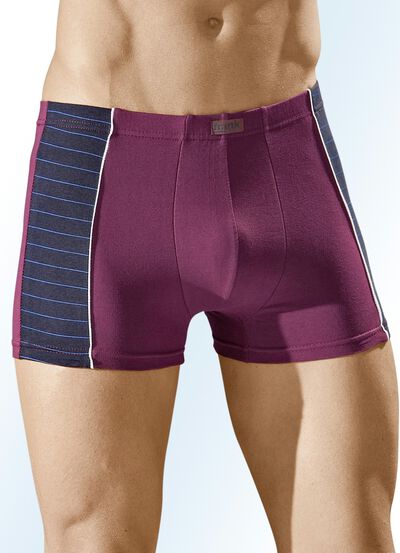 Set van vier broekjes van fijne jersey, met elastische tailleband 