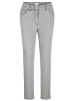 Enkellange jeans in 5-pocketmodel GRIJS