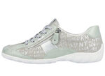 Remonte sneakers met bedrukte rand MINT-ZILVERGRIJS