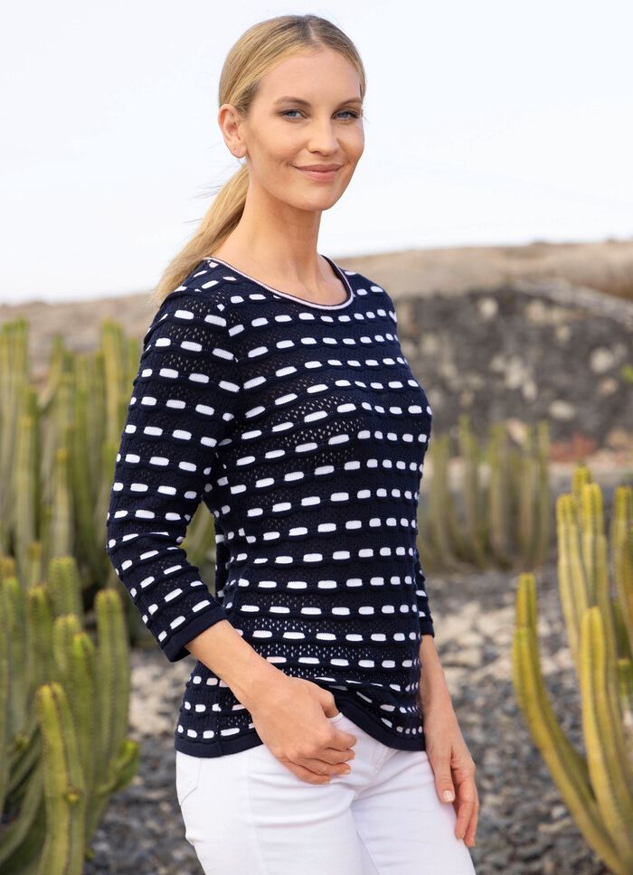 Trui in een mix van patronen 