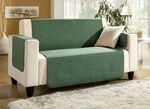 Fauteuil-, bank- en armleuningbeschermers met bandrand DENNENGROEN
