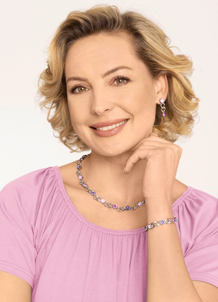 Roze kristallen armband 