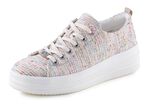 Remonte sneakers gemaakt van effectief gestructureerd textielmateriaal WIT-MULTICOLOR