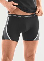 Driepack broeken met bedrukte inzetstukken 