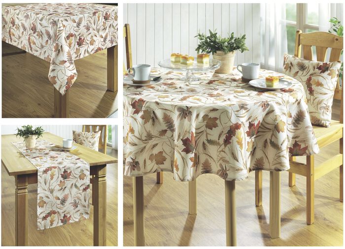 Tafel- en kamerdecoratie met hoogwaardige textielprint 