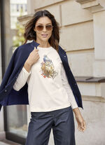 Shirt met contrastprint 