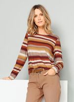 Shirt met modieus gestreept dessin 