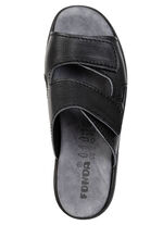 Comfortabele herenmuiltjes, breedte K, met klittenbandsluiting SCHWARZ