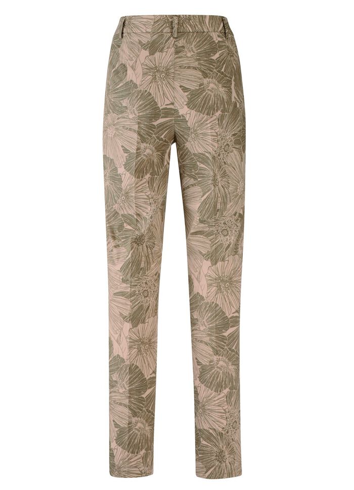 Broek met bloemmotief 