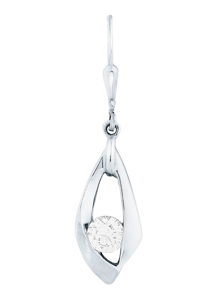 Betoverende oorbellen met synth. zirkonia 