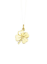 Gouden klaver hanger 