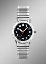 Para-Quartz dameshorloge met roestvrijstalen band 