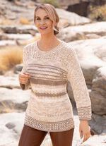 Trui met decoratieve effecten 