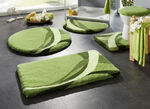 Badkamerset van Kleine Wolke met antislip achterkant GROEN
