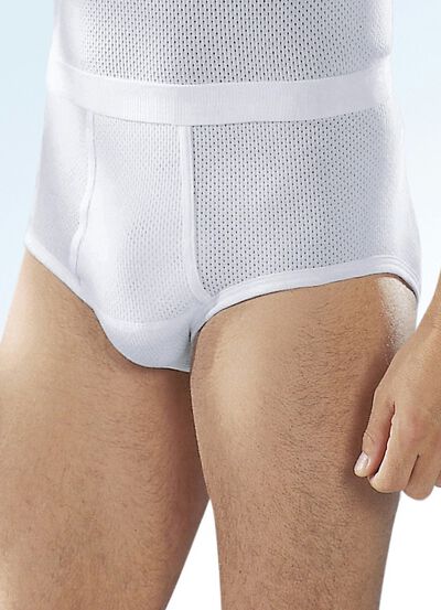 Pfeilring set van drie slips met dubbele rib met gulp, wit 