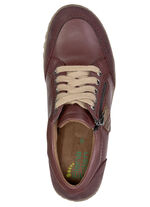 ELENA EDEN, comfortabele dames veterschoenen, breedte G, met uitneembaar voetbed BURGUND