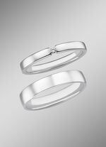 Elegante trouwring van platina 