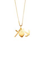 Kettinghanger 'Geloof, liefde en hoop', met Venetiaanse ketting 