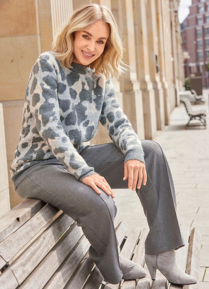 Trui met een pluizige feel 