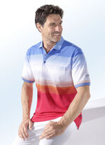 „Hajo“ poloshirt in 2 kleuren BLEU-ROOD