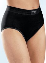 sloggi Double Comfort twinpack maxi slips met biologisch katoen SCHWARZ