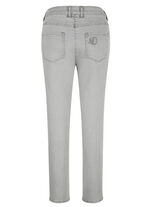 Enkellange jeans in 5-pocketmodel GRIJS