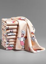 Microvezel vaatdoeken met chefkok-design, 10-delig 