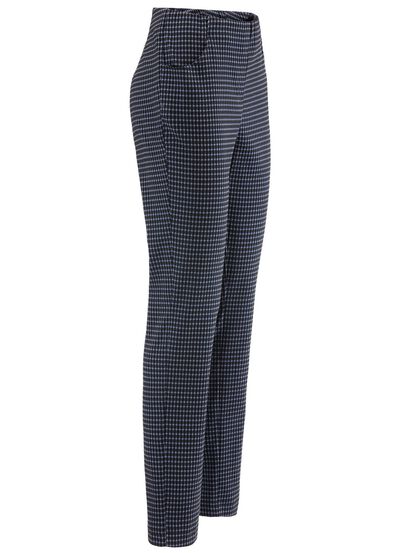 Broek met trendy pied-de-poulemotief 
